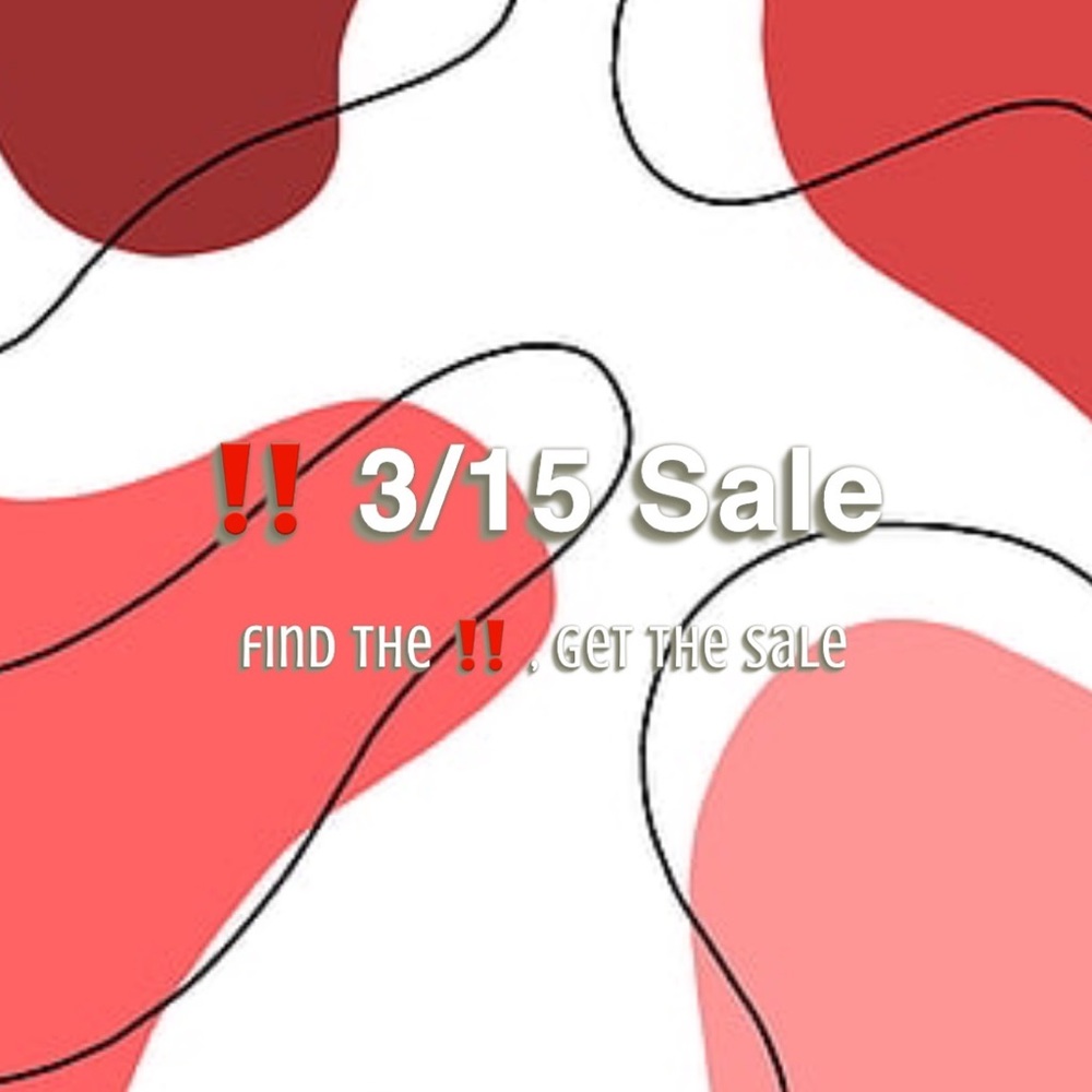 ‼️ 3 for 15 Sale !!
